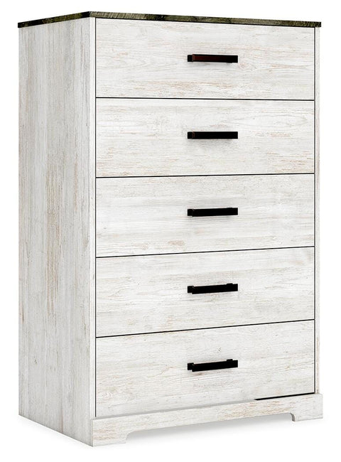 Shawburn Platform Bed with Dresser, Chest and Nightstand