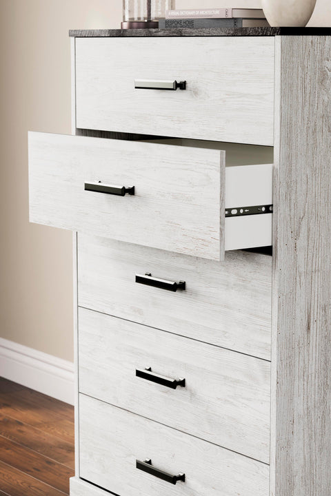 Shawburn Platform Bed with Dresser, Chest and Nightstand