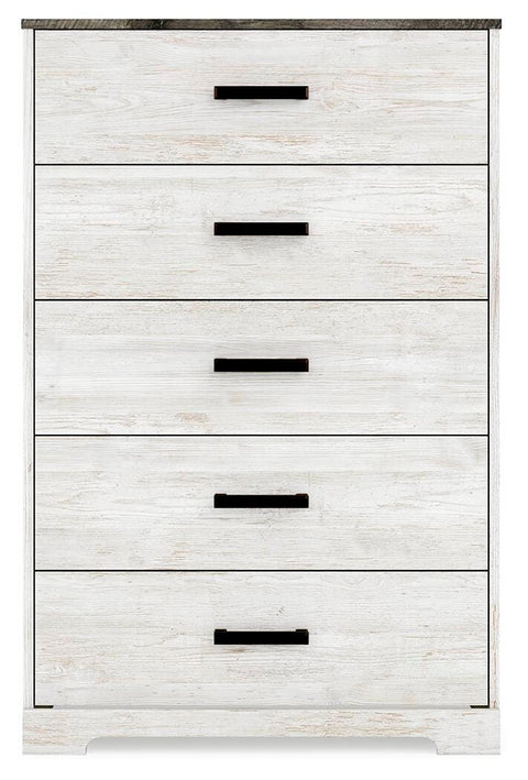 Shawburn Platform Bed with Dresser, Chest and Nightstand