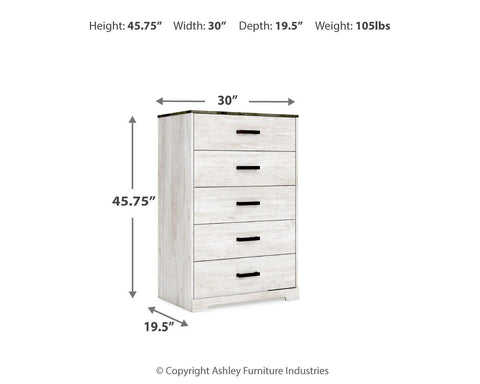 Shawburn Platform Bed with Dresser, Chest and Nightstand