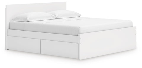 Onita Panel Platform Bed with 1 Side Storage