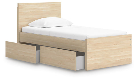 Onita Panel Platform Bed with 1 Side Storage