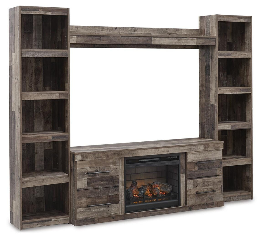 Kensley 4-Piece Entertainment Center with Electric Fireplace