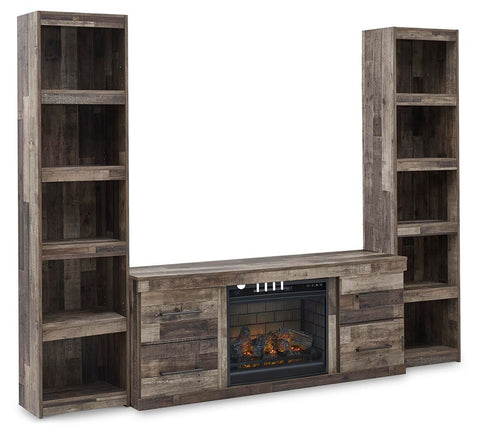 Kensley 3-Piece Entertainment Center with Electric Fireplace