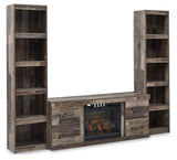 Kensley 3-Piece Entertainment Center with Electric Fireplace
