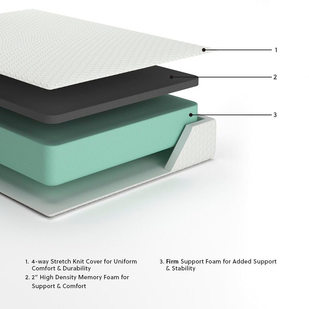 Chime 12 Inch Memory Foam Mattress in a Box