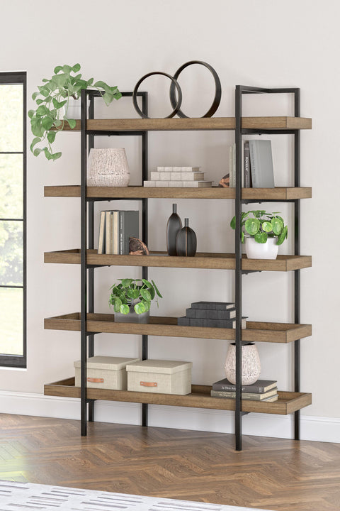 Montia Home Office Desk with Chair and Bookcase