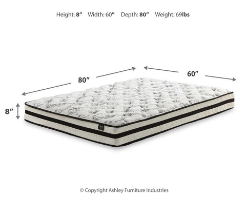 Finch Platform Bed with Chime 8 Inch Firm Innerspring Mattress