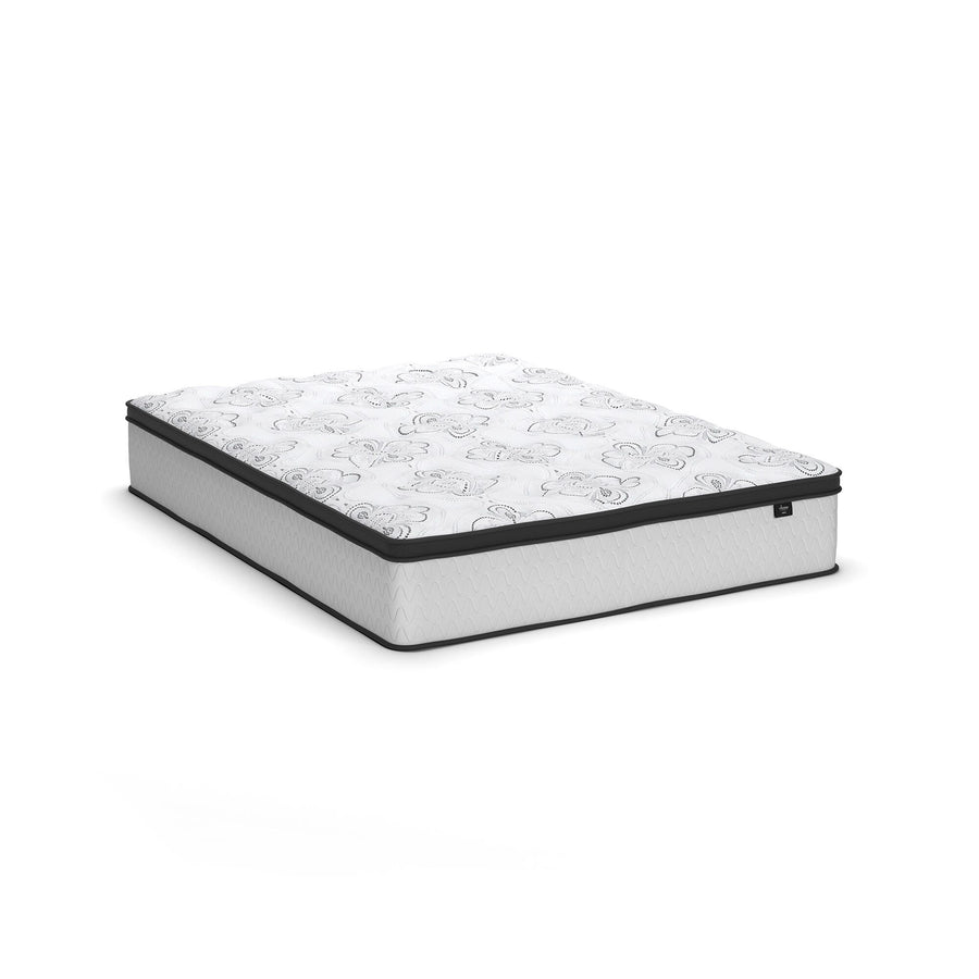 Calverson Platform Bed with Chime 12 Inch Plush Hybrid Mattress