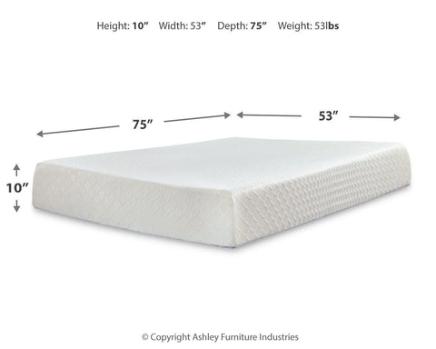 Socalle Platform Bed with Chime 10 Inch Firm Memory Foam Mattress