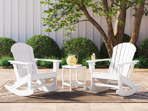 Sundown Treasure Outdoor Rocking Chairs and End Table Set