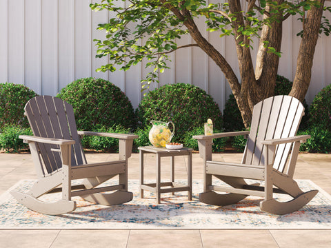 Sundown Treasure Outdoor Rocking Chairs and End Table Set