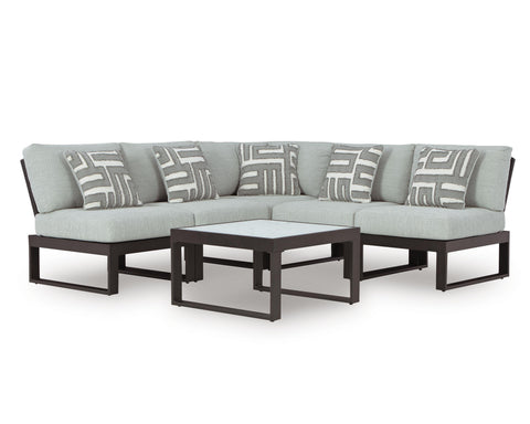 Beachloft 5-Piece Outdoor Sectional with Coffee Table