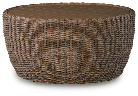 Double Point Cardiff Beach Outdoor Loveseat and 2 Lounge Chairs with Coffee Table