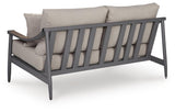 Ocean Beach Outdoor Loveseat with Cushion
