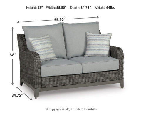 Elite Park Outdoor Loveseat with Coffee Table