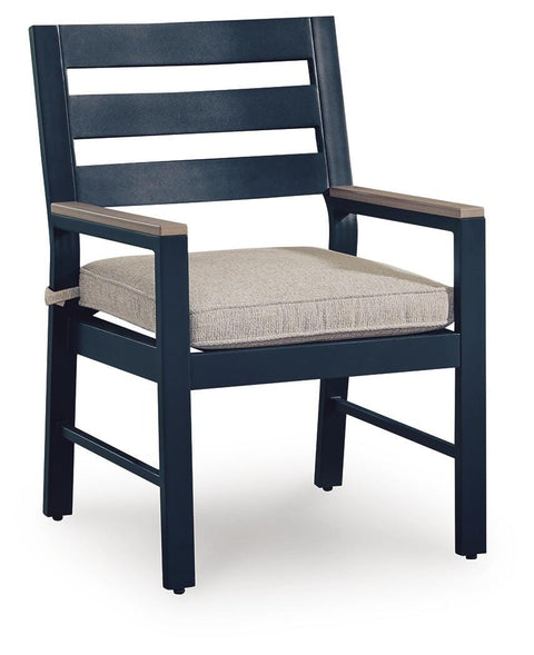 East Beach Outdoor Arm Chair with Cushion (Set of 2)