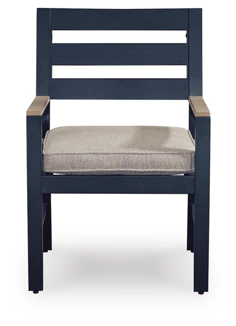 East Beach Outdoor Arm Chair with Cushion (Set of 2)