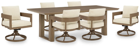 Serene Bay Outdoor Dining Table and 6 Chairs
