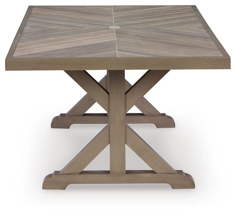Laguna Heights Outdoor Dining Table and 4 Chairs and Bench