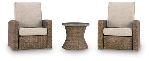 Laguna Heights 2 Outdoor Recliners and End Table