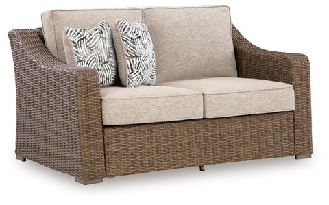 Laguna Heights Outdoor Sofa and Loveseat with Coffee Table