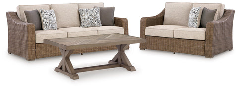 Laguna Heights Outdoor Sofa and Loveseat with Coffee Table