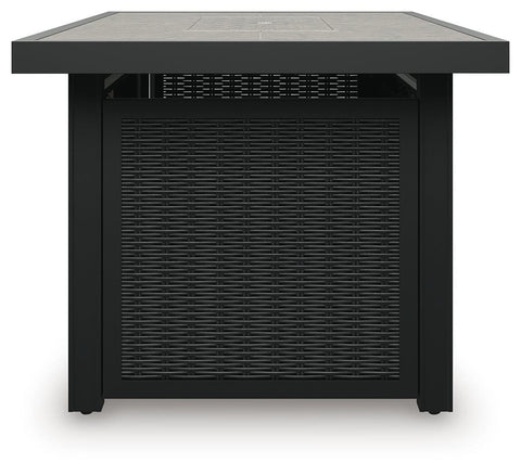 Beachcroft 3-Piece Outdoor Sectional and Fire Pit Table