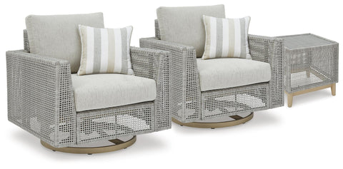 Seton Creek 2 Outdoor Lounge Chairs with End Table