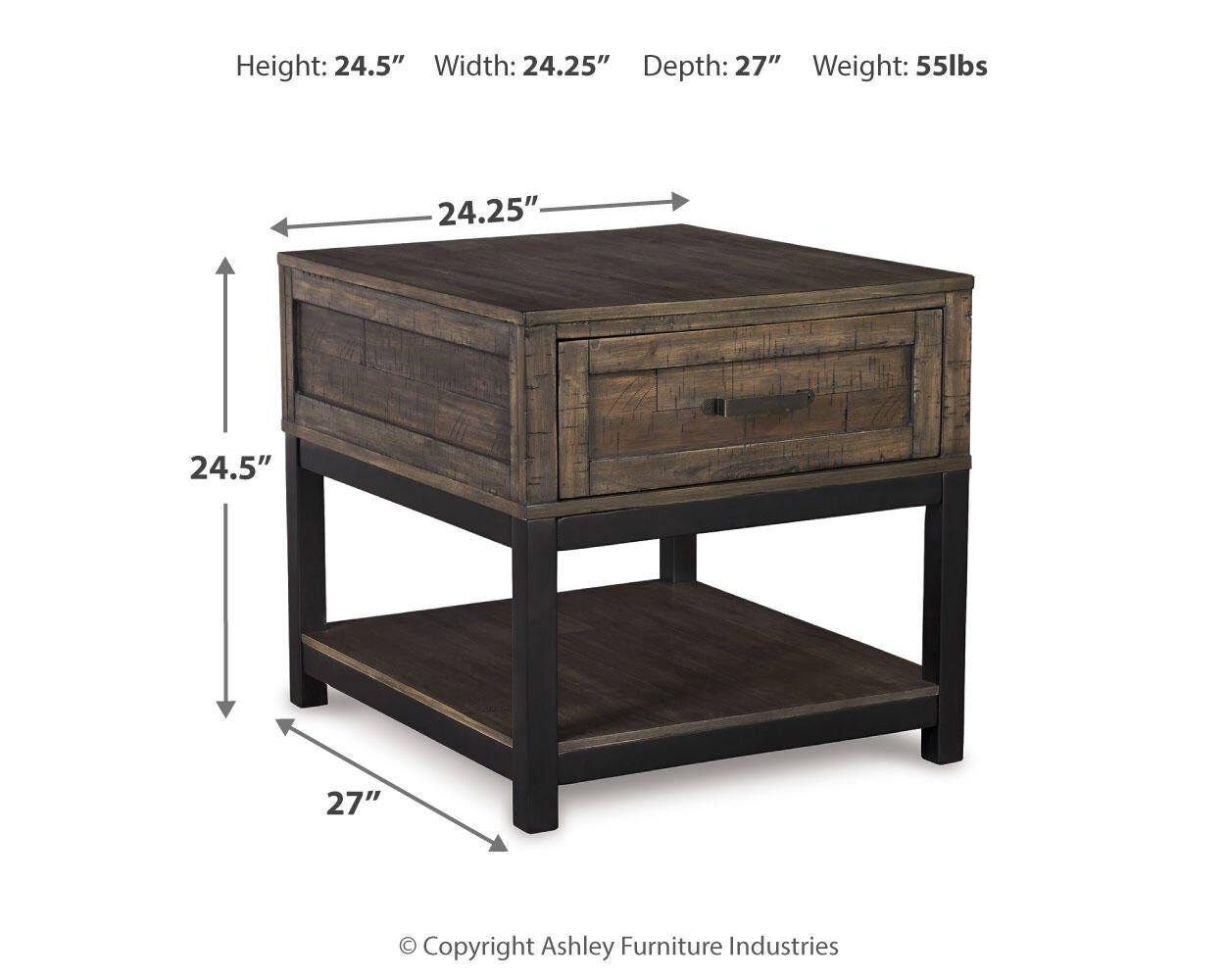 Johurst Coffee Table with 1 End Table
