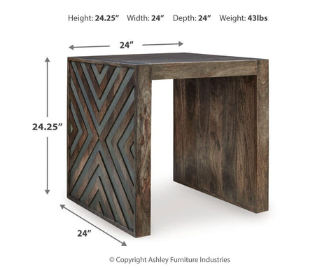 Dreggan Coffee Table with 1 End Table