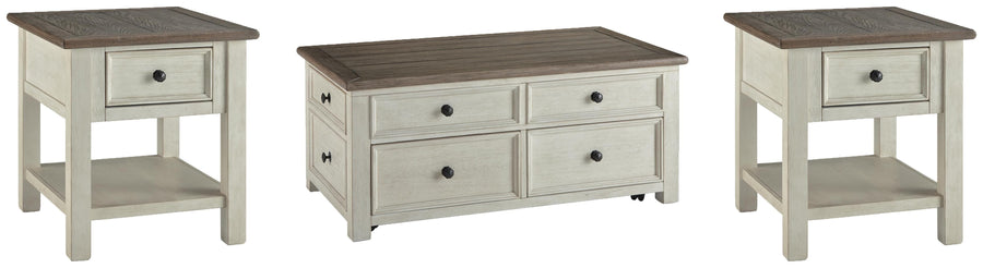Vanderley Coffee Table and 2 End Tables