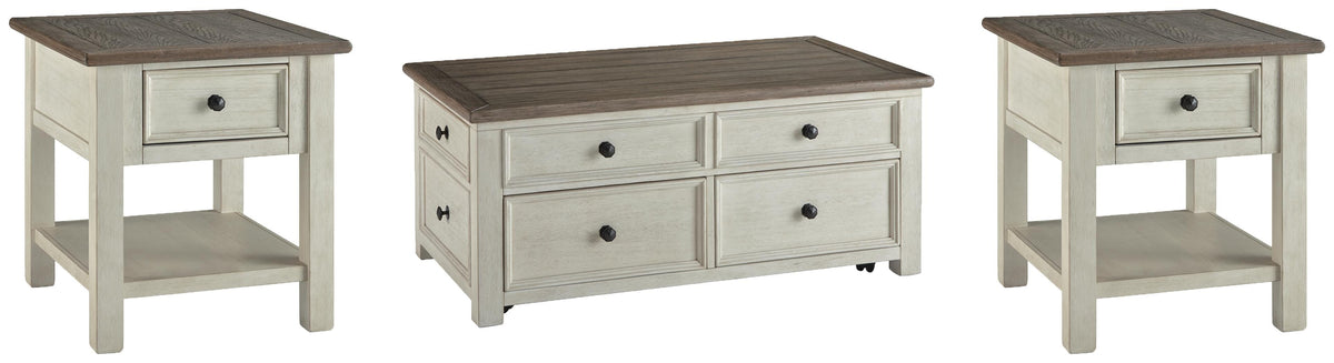 Vanderley Coffee Table and 2 End Tables