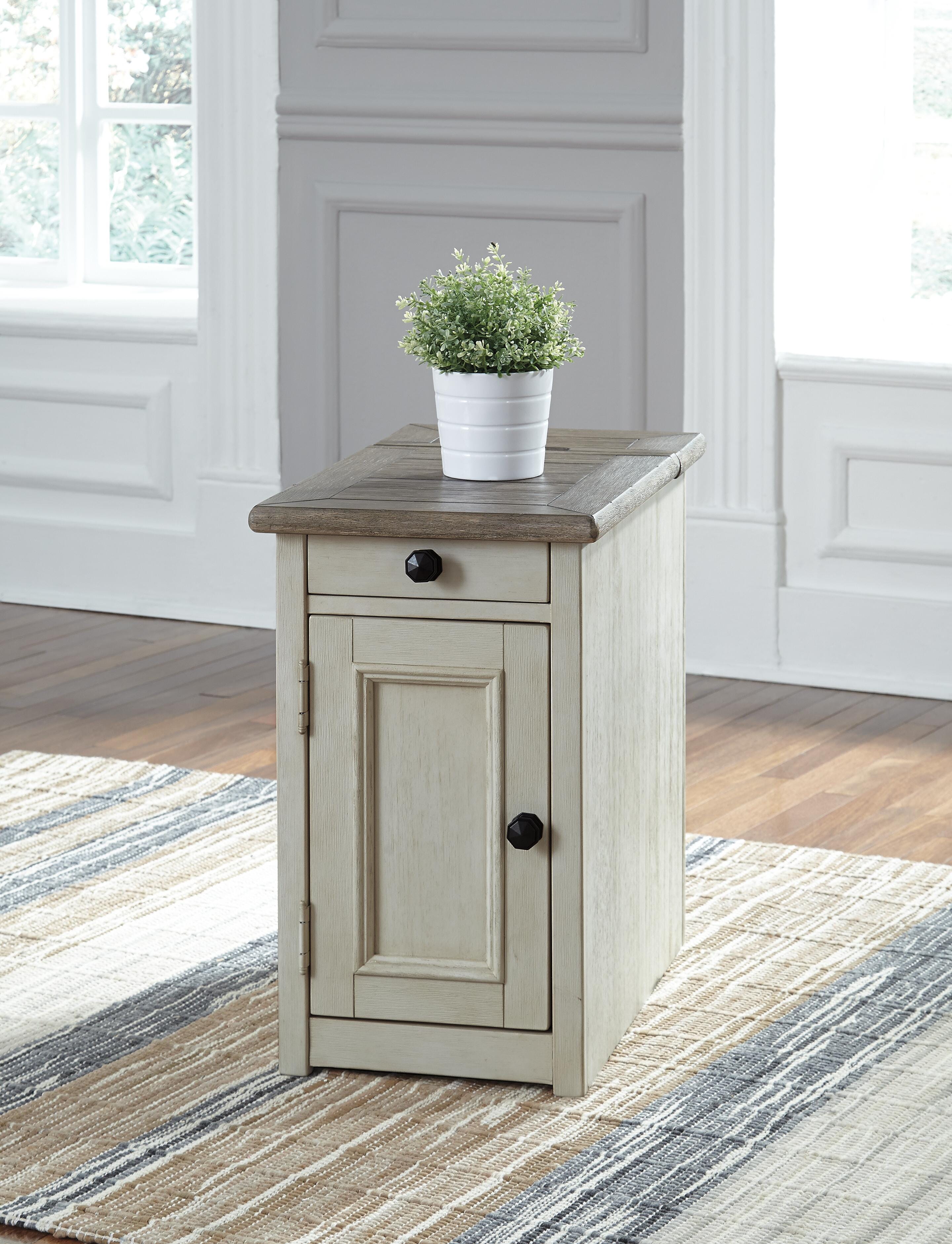 Bolanburg Coffee Table and 2 Chairside End Tables with Console