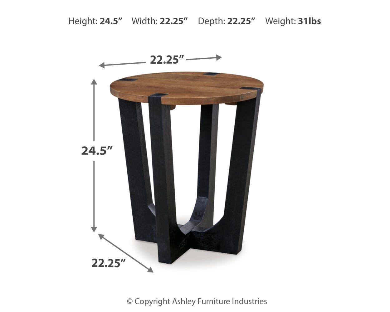 Hanneforth Coffee Table with 2 End Tables