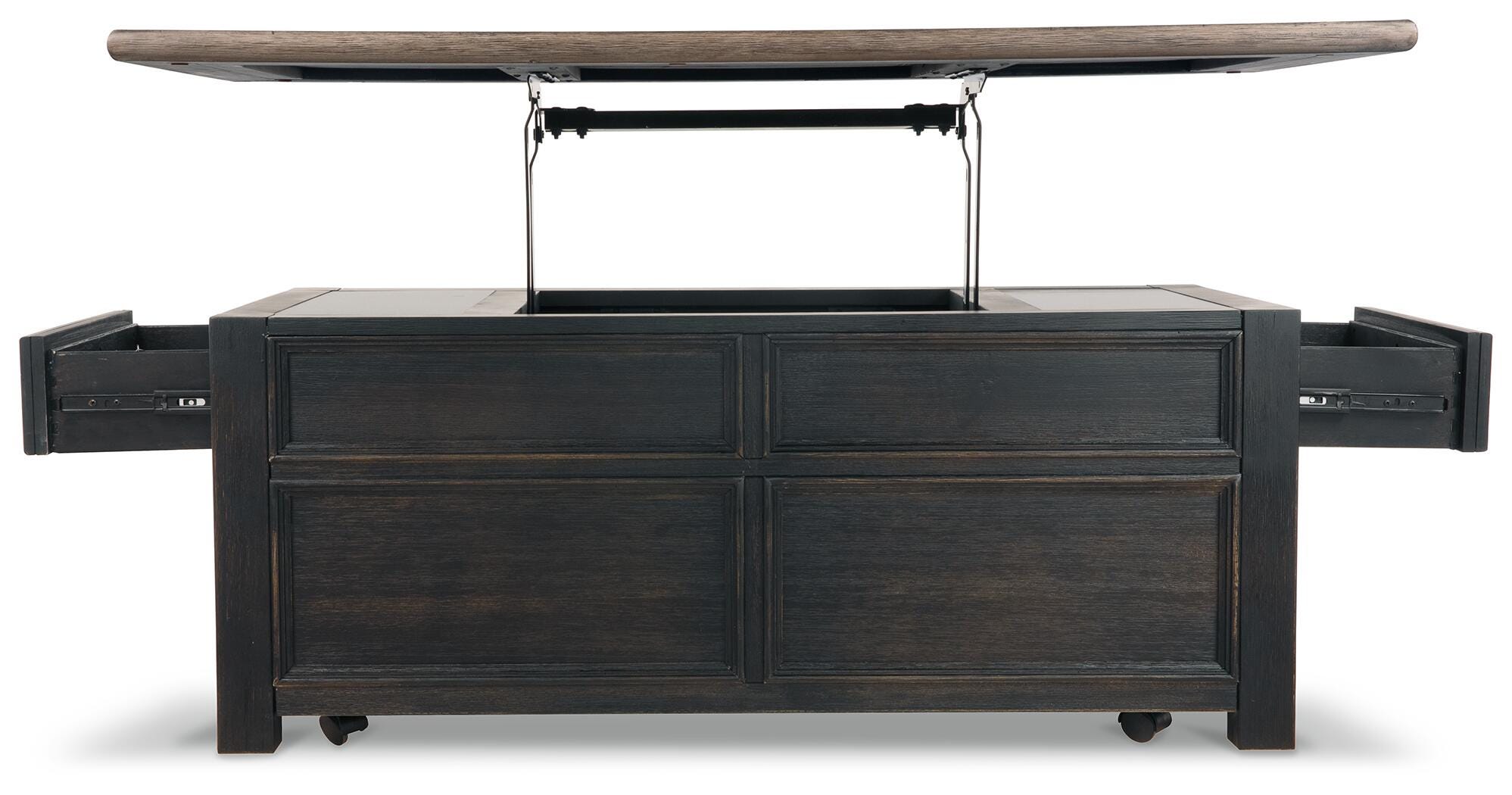 Tyler Creek Coffee Table and 2 End Tables with Console