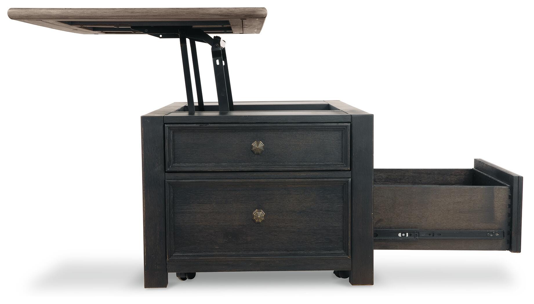 Tyler Creek Coffee Table and 2 End Tables with Console
