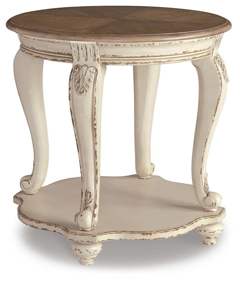 Realyn Coffee Table with 1 End Table