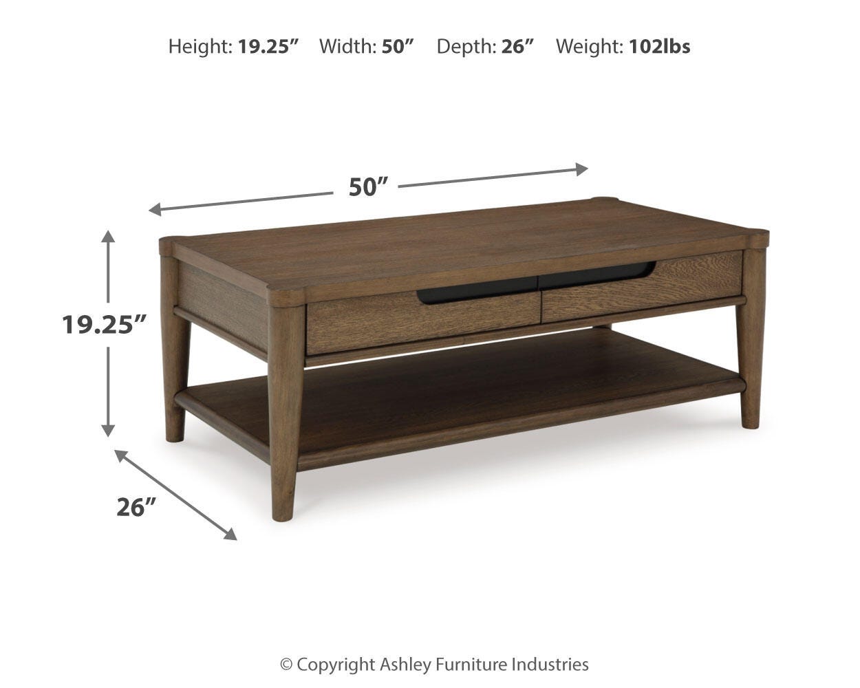 Roanhowe Coffee Table with 1 End Table