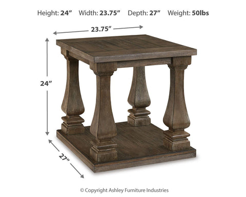 Johnelle Coffee Table with 2 End Tables