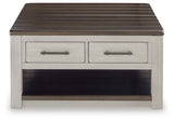 Darborn Lift-top Coffee Table and 2 Chairside End Tables