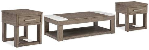 Loyaska Coffee Table and 2 End Tables