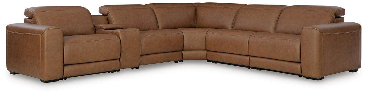 Monaco 6-Piece Power Reclining Sectional with Console