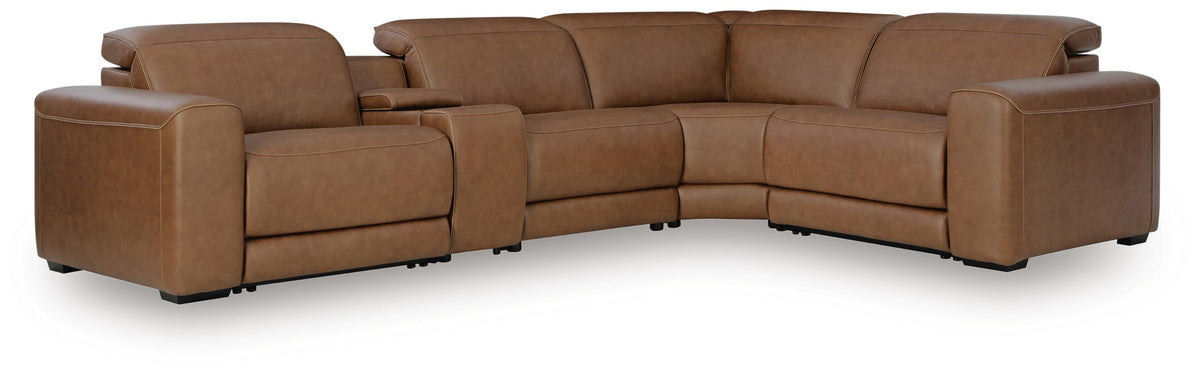 Monaco 5-Piece Power Reclining Sectional with Console