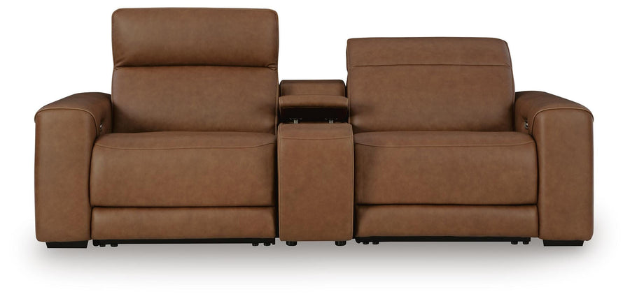 Monaco 2-Piece Power Reclining Sectional Loveseat with Console