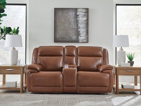Healy Pier Power Reclining Loveseat with Console