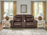 Gravier Power Reclining Loveseat with Console