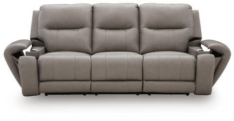Real Moments Power Reclining Sofa with Audio Seating