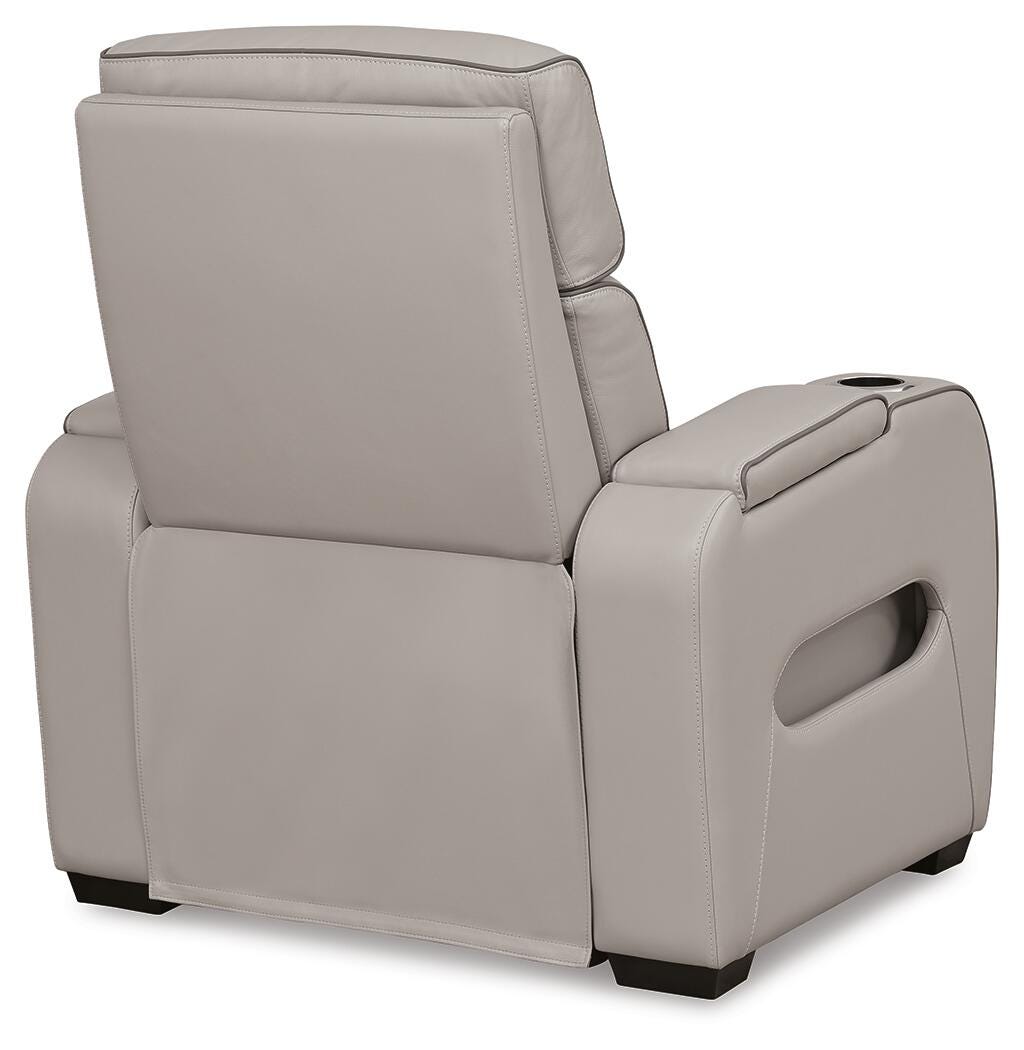 Boyington Dual Power Leather Sofa, Loveseat and Recliner