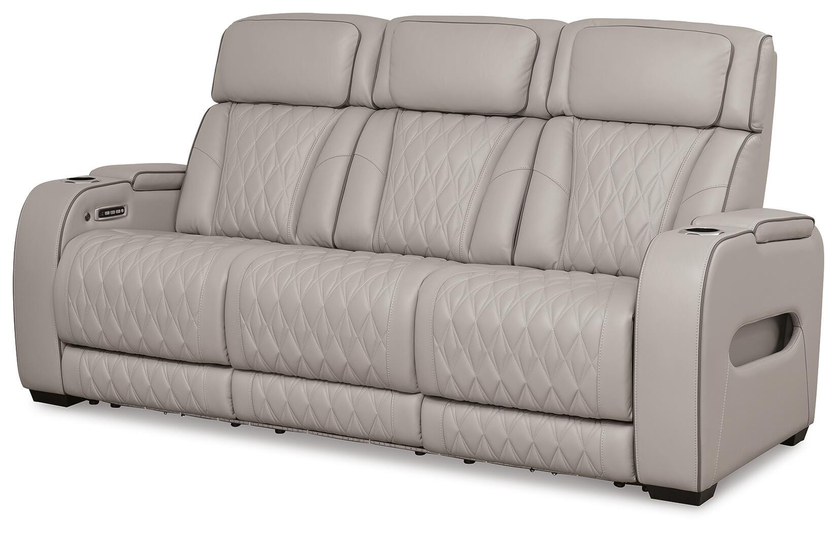 Beacon Point Dual Power Leather Sofa, Loveseat and Recliner
